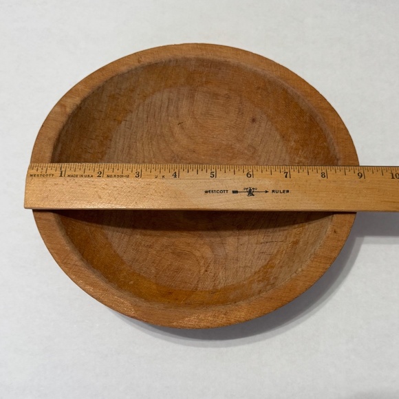 Munising Wooden Oval Bread Bowl-Vintage-Primitive-Farmhouse- - Picture 4 of 8